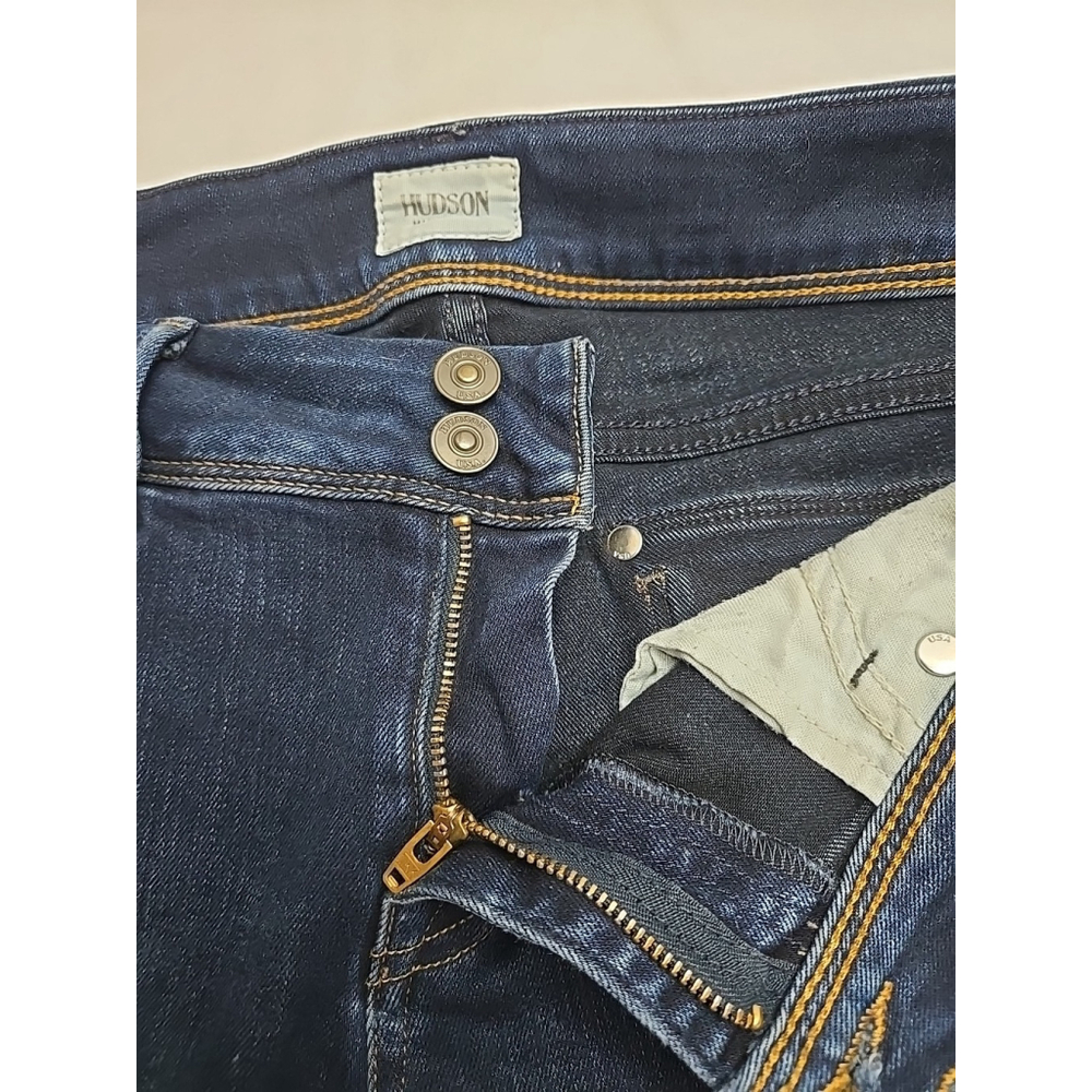 Hudson Beth Baby Boot Jeans Size 30 Stretch Denim Low Rise Bootcut Blue - Picture 5 of 11